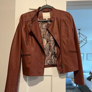 Anthropologie Vegan Leather Jacket